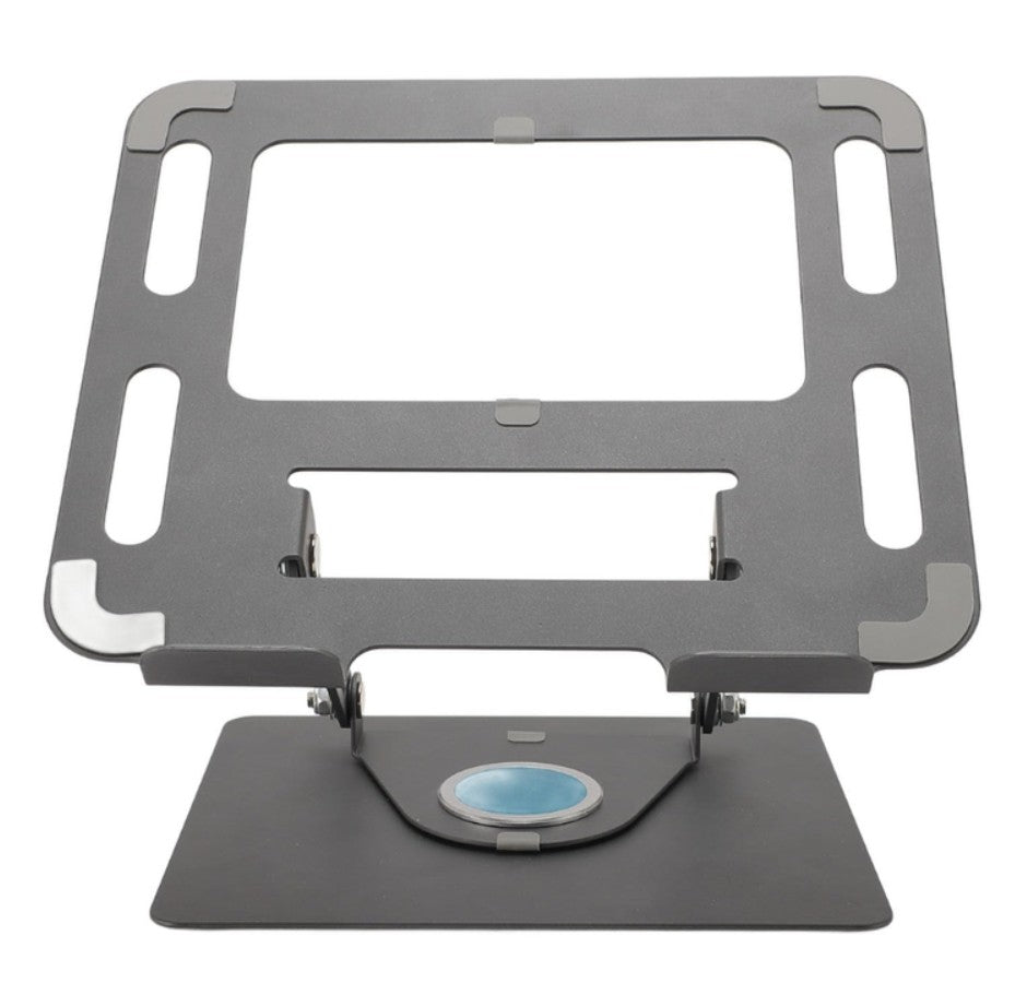 Soporte Laptop Ajustable Metal Base Antideslizante Tablet Gris Oscuro