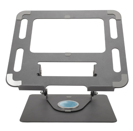 Soporte Laptop Ajustable Metal Base Antideslizante Tablet Gris Oscuro