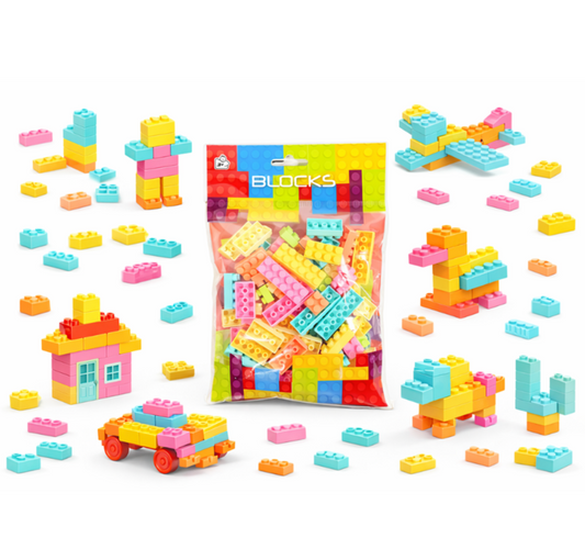 Set Bloques Armables Tipo Ladrillo 100 Piezas Creativo 100