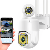 Cámara De Seguridad 2 Lentes Roboticos 360° 4 Antenas 3mp Ip