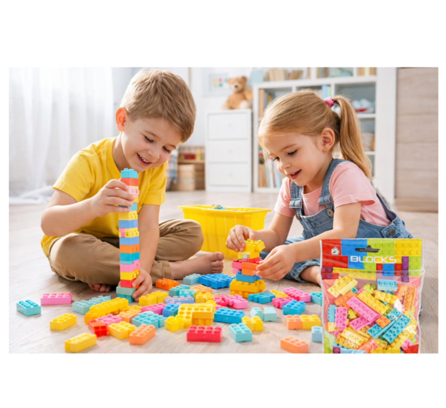 Set Bloques Armables Tipo Ladrillo 100 Piezas Creativo 100