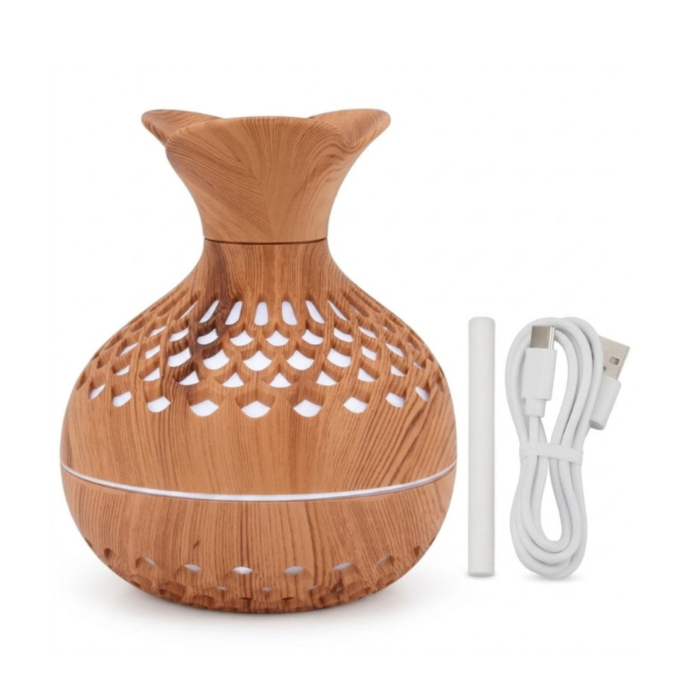Humidificador Difusor Ultrasónico Jarrón Florero Mas Esencia