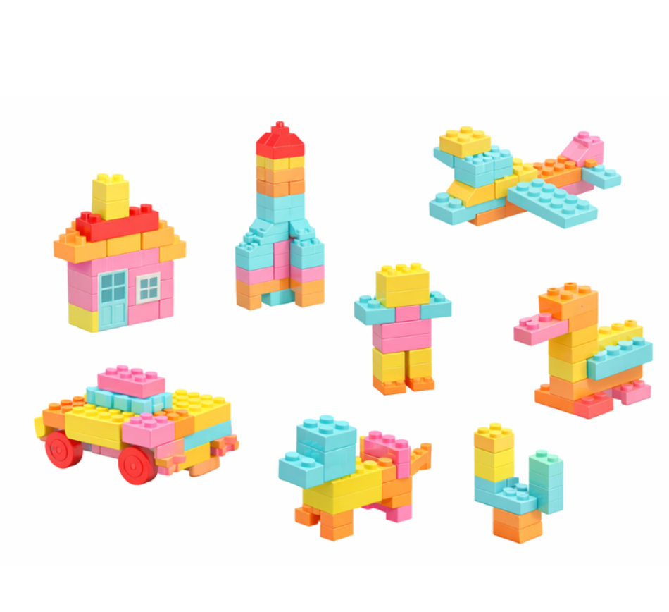 Set Bloques Armables Tipo Ladrillo 100 Piezas Creativo 100