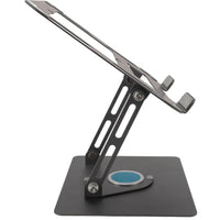 Soporte Laptop Ajustable Metal Base Antideslizante Tablet Gris Oscuro