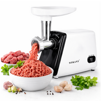 "Molino De Carne Eléctrico 2500w Alta Potencia Acero Inoxidab 110-240 "