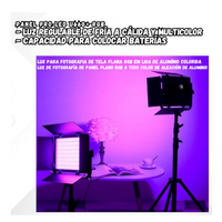 Panel Luz Led Para Estudio Profesional Rgb 660 Pro Mas Tripode 2M