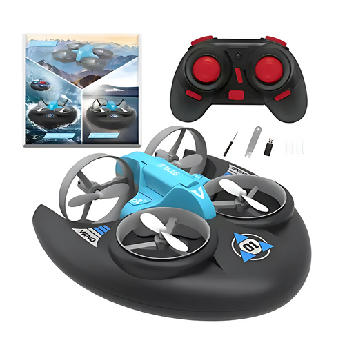 Drone Aéreo Acuático Terrestre 3 En 1 Con Control Remoto H10