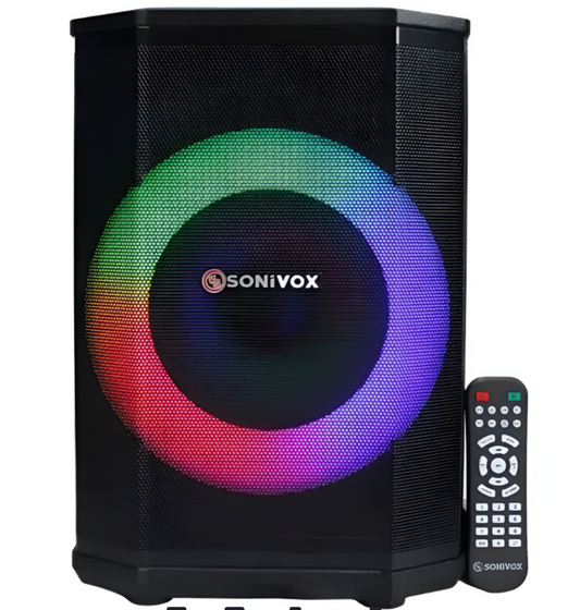 Cabina De Sonido Activa Profesional Sonivox Vs-ssac101 Negro