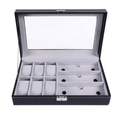 Organizador Relojes Gafas Joyero Estuche Caja 6+3 Espacios