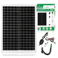 Panel Solar Portátil 120W USB Carga Rápida Energía Portátil 1825 cllamp