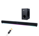 Barra de Sonido Bluetooth con Subwoofer Potente Luces LED RGB