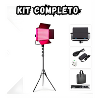 Panel Luz Led Para Estudio Profesional Rgb 660 Pro Mas Tripode 2M