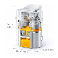 Exprimidor De Naranjas Eléctrico Automático Extractor Doble Negro 110v
