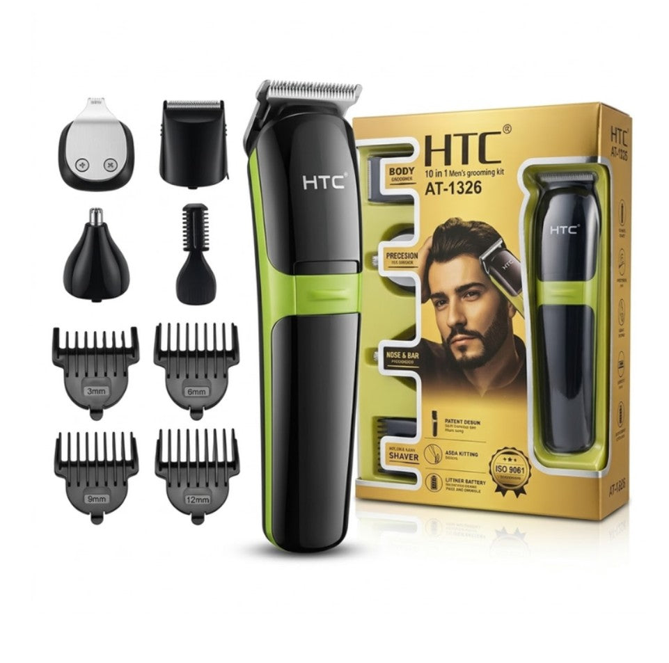 Kit Afeitadora Profesional 10 En 1 Corta Pelo Barba Y Nariz