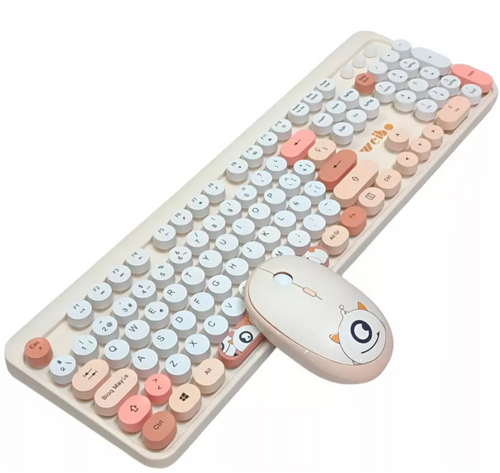 Combo Teclado + Mouse Inalámbrico Ergonómico Weibo Wb-216