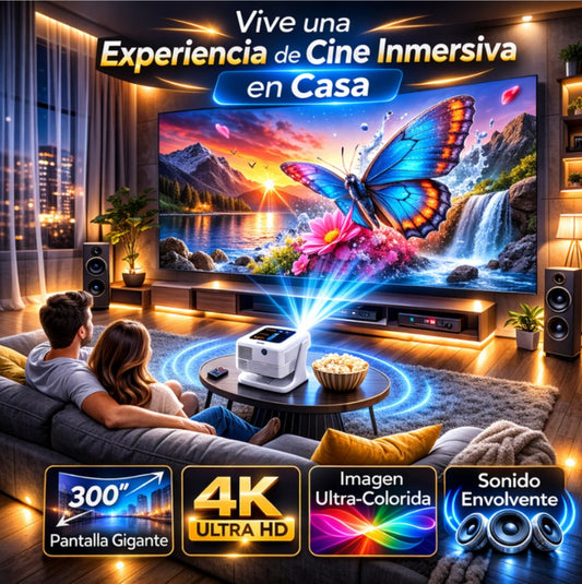 "Proyector Smart Android 12 Pantalla Táctil 8'' 4k Wifi A2pro Proyector 110v "