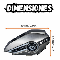 Intercomunicador Bluetooth Para Moto Y30 Max Iluminacion Rgb