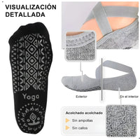 Medias Yoga Pilates Antideslizantes Profesionales De Agarre