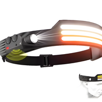 Linterna Frontal Led Sensor De Movimiento 3 Tonos Recargable