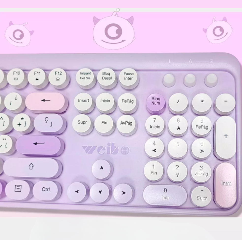 Combo Teclado + Mouse Inalámbrico Ergonómico Weibo Wb-216