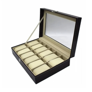 Caja Organizadora Estuche De Relojes Relojera Lujo X12