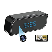 Reloj Despertador Mesa Con Camara Espia Full Hd 1080p Wifi