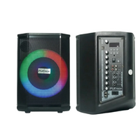 Parlante Bluetooth 8 Pulgadas Recargable Luces Rgb Fm Usb Negro 110v