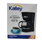 Cafetera Kalley Negra Filtro Lavable 10 Tazas Grande Hogar