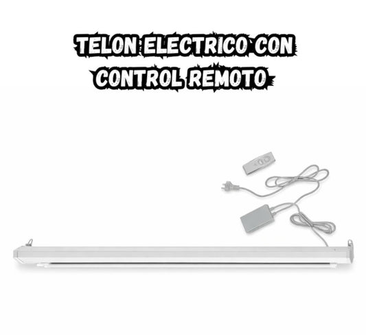 Telón Proyector Eléctrico 84 Pulgadas HD Cine Casa Oficina