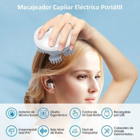Masajeador Capilar Eléctrico Cabeza Corporal Ipx7 Recargable