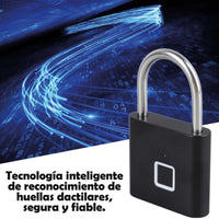 Candado Inteligente Huella Digital USB Antirrobo Seguro