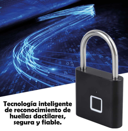 Candado Inteligente Huella Digital USB Antirrobo Seguro