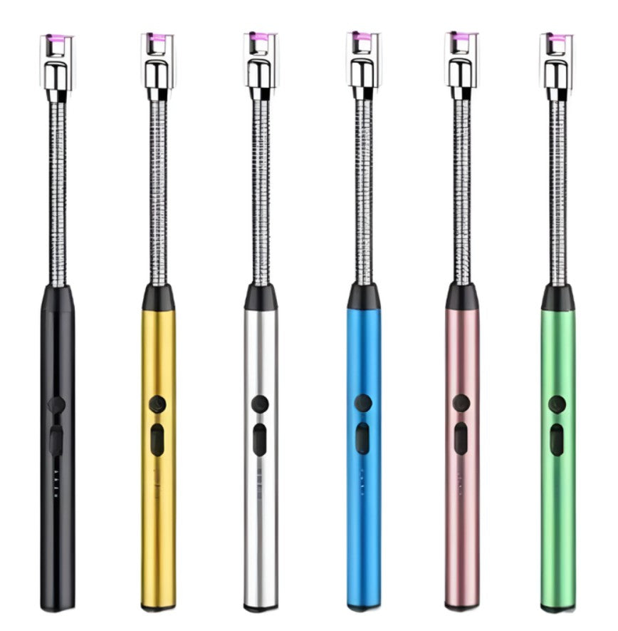 Encendedor Eléctrico Recargable Para Cocina Cuello Flexible 360°