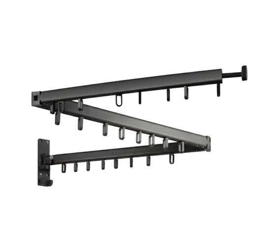 Tendedero Retráctil Plegable De Pared Ahorrador De Espacio