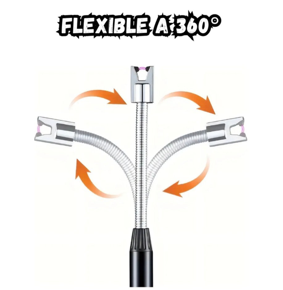 Encendedor Eléctrico Recargable Para Cocina Cuello Flexible 360°