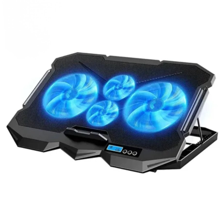 Base Enfriadora Laptop Gamer 4 Ventiladores Pantalla Lcd Led