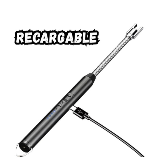 Encendedor Eléctrico Recargable Para Cocina Cuello Flexible 360°