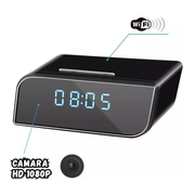 Reloj Despertador Mesa Con Camara Espia Full Hd 1080p Wifi