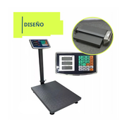 Báscula Digital Industrial 100kg Plataforma Acero Reforzada