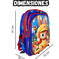 Maleta Para Niño Diseño Unico Alumbrado Mas Cartuchera y Lonchera