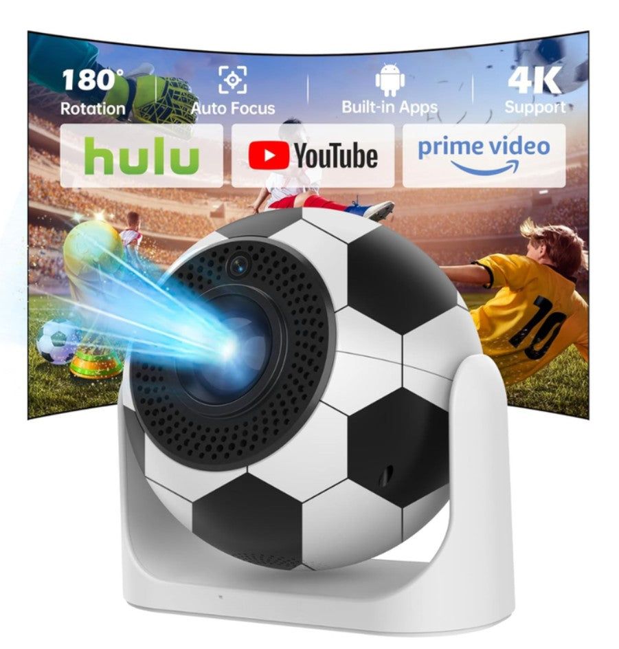 Proyector Balón Fútbol Android 4k  Wifi Portátil 180° JY360 200 Ansi