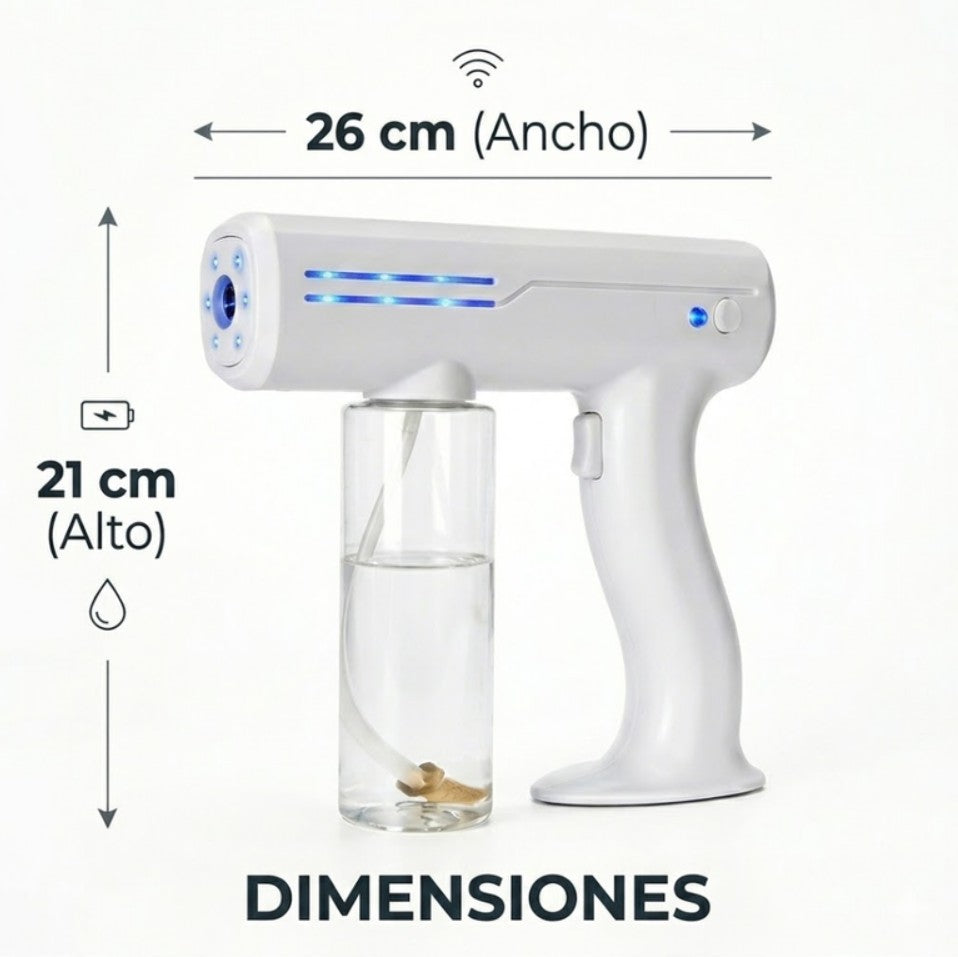 Pulverizador Nano Atomizador Inalámbrico Desinfección Profesional
