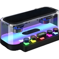 Parlante  Transparente Rgb Portatil Teclas Mecanicas Flotantes