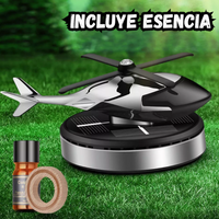 Ambientador Solar En Forma De Helicóptero Difusor De Aromas