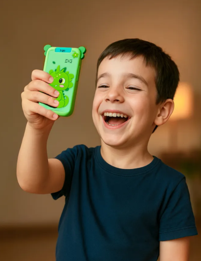 Celular de Juguete para Niños Camara Giratoria Funciones Divertidas