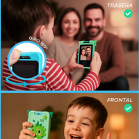 Celular de Juguete para Niños Camara Giratoria Funciones Divertidas