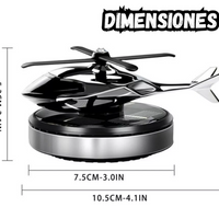 Ambientador Solar En Forma De Helicóptero Difusor De Aromas