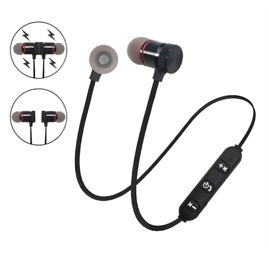Audífonos In-ear Bluetooth Deportivos Magnéticos Cuello Bass S03