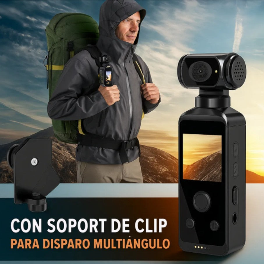 Cámara Deportiva Pocket Portátil 4k Multifuncional Wifi
