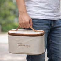 Set Lonchera Térmica con 4 Recipientes Herméticos Bolsa Portátil